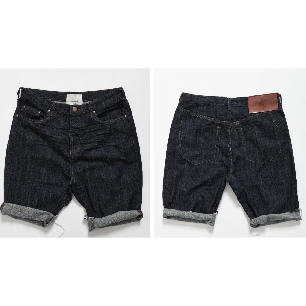 One Teaspoon NWT Men's Organic Raw Bandit Shorts Raw Indigo Size‎ 31